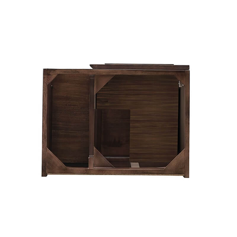 James Martin Alicante 24 Inches Single Wall Mount Vanity Mid Century Acacia Top View