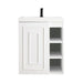James Martin Alicante 24" Single Wall Mount Vanity Glossy White Full View