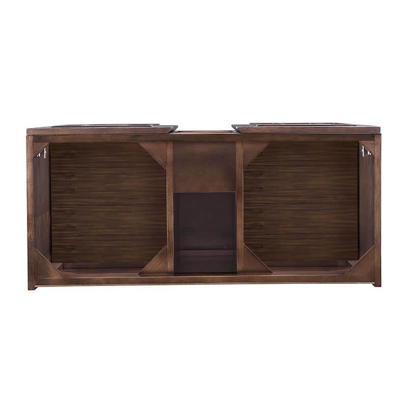 James Martin Alicante 39.5 Inches Single Wall Mount Mid Century Acacia Top View