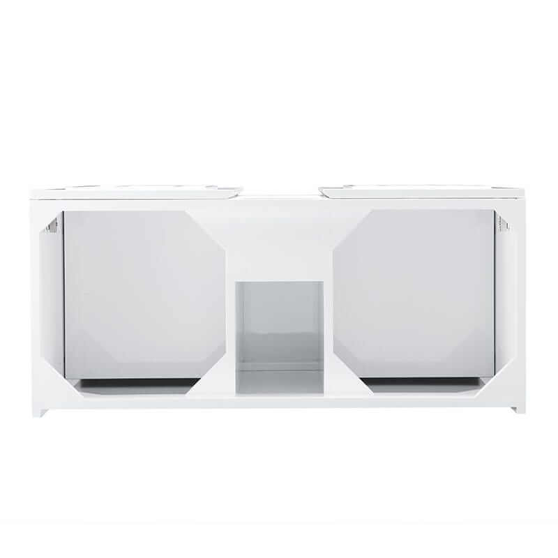 James Martin Alicante 39 5 Inches Single Wall Mount Vanity Glossy White Top View