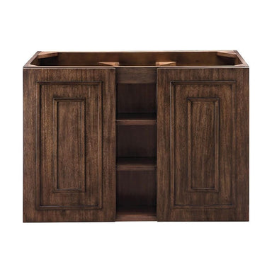 James Martin Alicante 39.5" Single Wall Mount Vanity Mid Century Acacia Cabinet Only