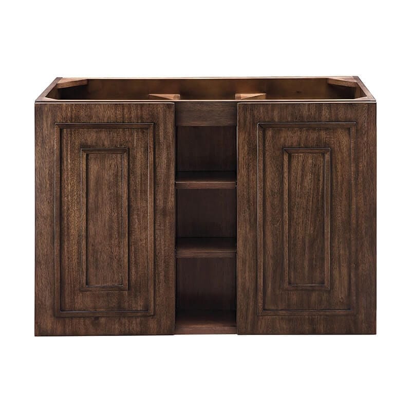 James Martin Alicante 39.5" Single Wall Mount Vanity Mid Century Acacia Cabinet Only