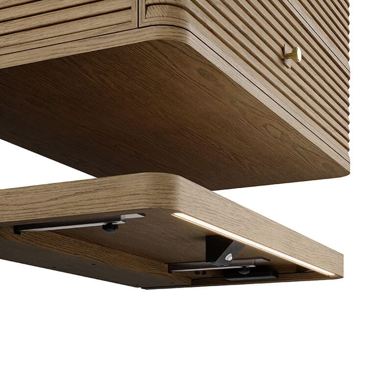 James Martin Allamari 36 Inch Single Vanity Dune Mist Dual-Level Design