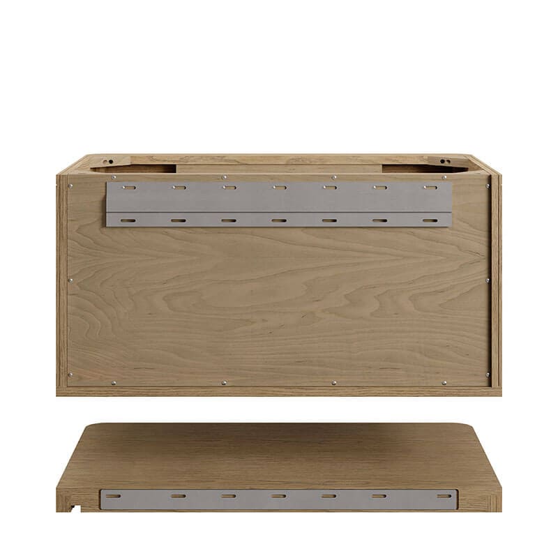 James Martin Allamari 36 Inch Single Vanity Dune Mist Top View