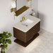 James Martin Allamari 36 Inch Single Vanity Sable in Siberian Silestone Top