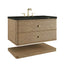 James Martin Allamari 36" Single Vanity Dune Mist in Phantome Eclos Top Corner View