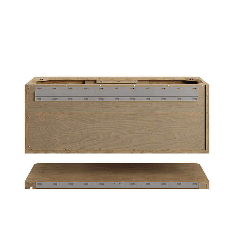 James Martin Allamari 48 Inch Single Vanity Dune Mist Cabinet Only Back View