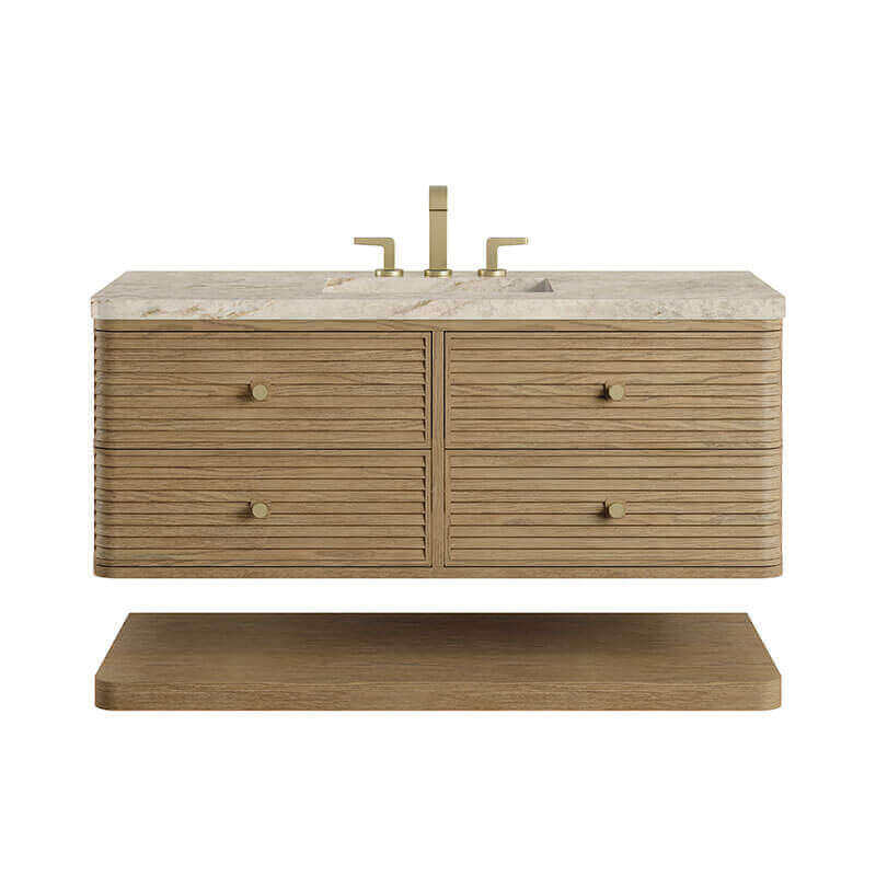 James Martin Allamari 48 Inch Single Vanity Dune Mist in Tajnar Eclos Top