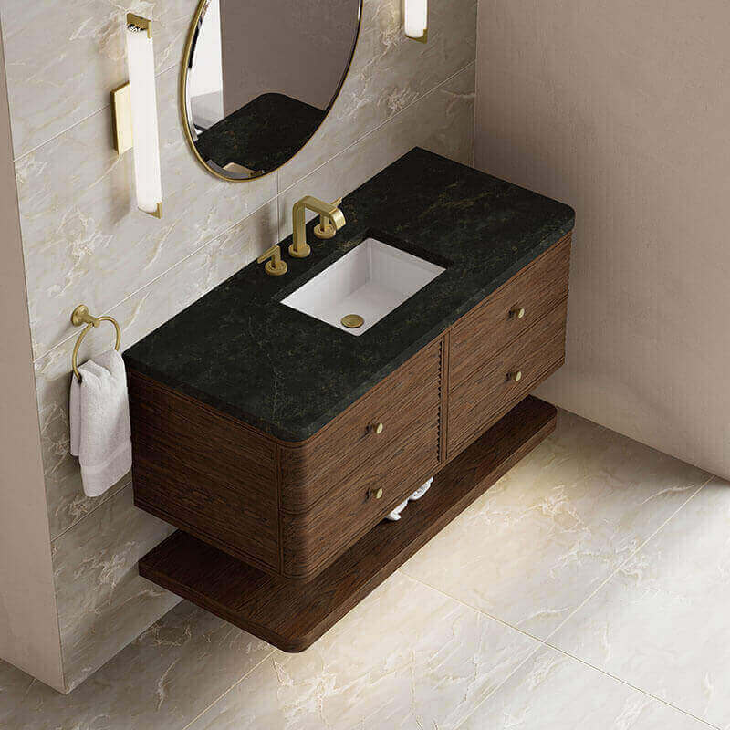 James Martin Allamari 48 Single Vanity Sable in Phantome Eclos Top