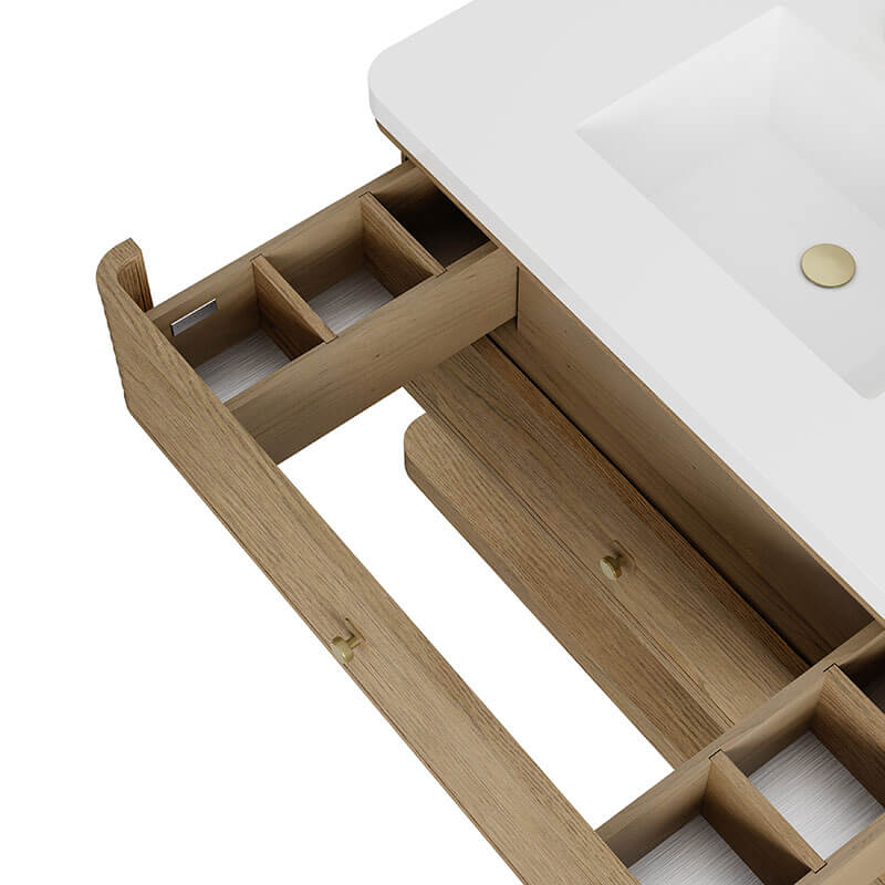 James Martin Allamari 72 Double Vanity Dune Mist Cabinet Only Adjustable Drawer