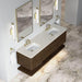 James Martin Allamari 72 Double Vanity Sable in Siberian Silestone Top