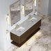 James Martin Allamari 72 Double Vanity Sable in Victorian Silver Silestone Top