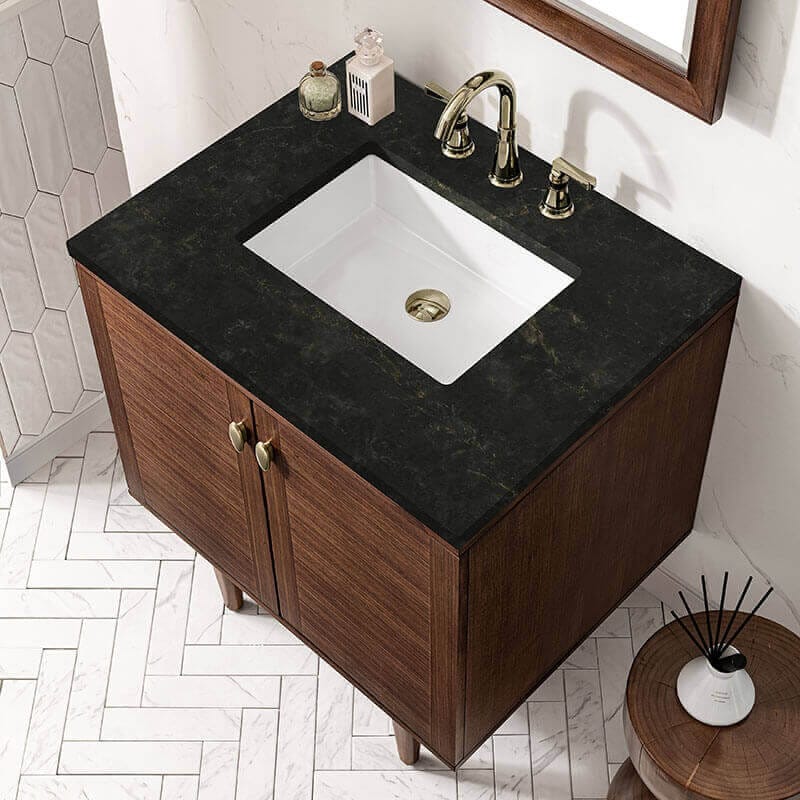 James Martin Amberly 30 inch Single Vanity in Phantome Eclos Top