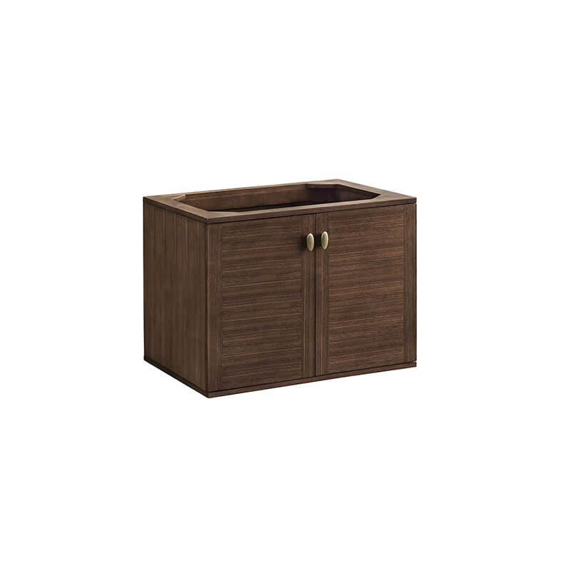 James Martin Amberly 30 Inch Single Vanity Mid Century Walnut Cabinet