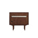 James Martin Amberly 36 Inch Single Vanity in Mid Century Walnut Back View With Base
