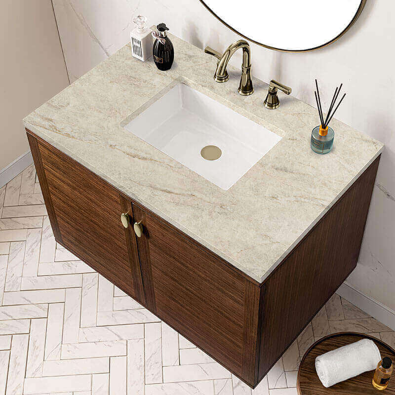 James Martin Amberly 36 inch Single Vanity in Tajnar Eclos Top
