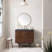 James Martin Amberly 36" Single Vanity in Mid Century Walnut Front View