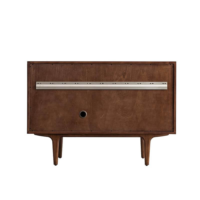 James Martin Amberly 48" Single Vanity in Mid Century Walnut Back View