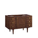 James Martin Amberly 48" Single Vanity in Mid Century Walnut Cabinet Only