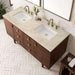 James Martin Amberly 60 inch Double Vanity in Tajnar Eclos Top