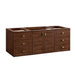 James Martin Amberly 60 Inch Single Vanity in Mid Century Walnut No Base