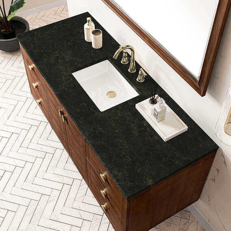 James Martin Amberly 60 Single Vanity in Phantome Eclos Top