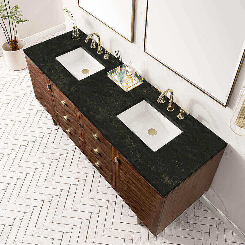 James Martin Amberly 72 Double Vanity in Phantome Eclos Top