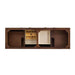 James Martin Amberly 72 Inch Double Vanity in Mid Century Walnut Top View