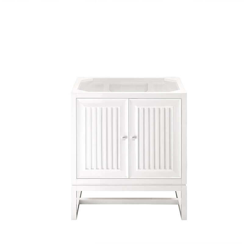 James Martin Athens 30" Single Vanity Glossy White Cabinet Only