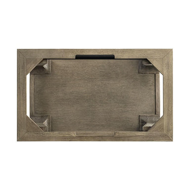 James Martin Auburn 31.5" Inches Single Vanity Weathered Timber Top View