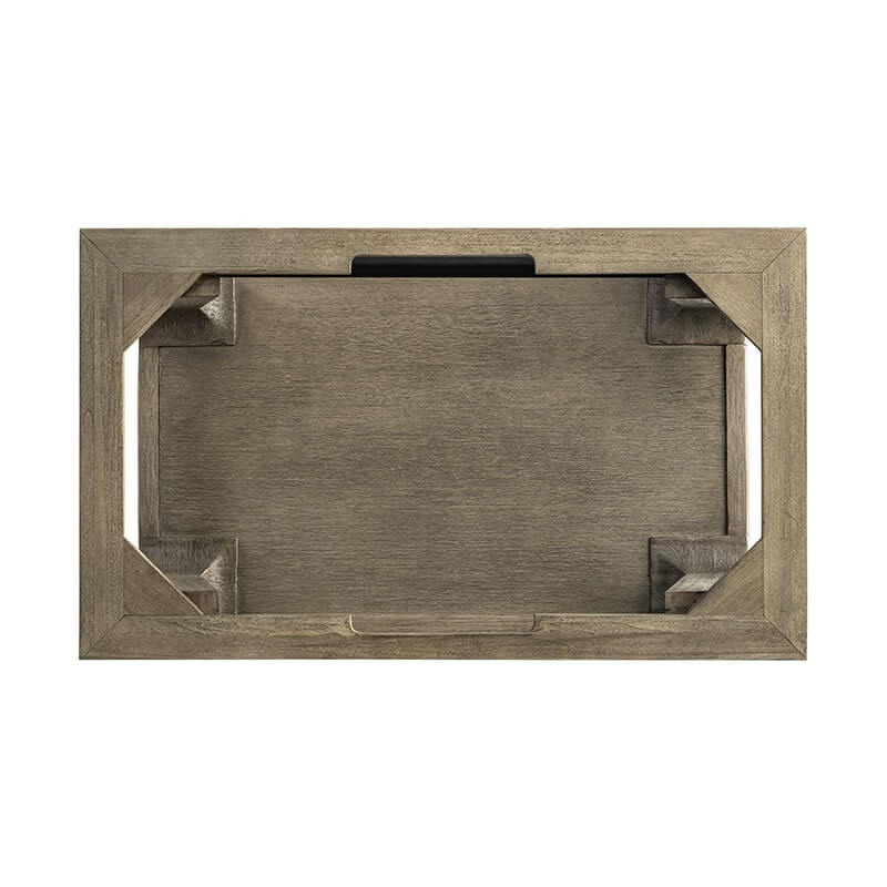 James Martin Auburn 31.5" Inches Single Vanity Weathered Timber Top View