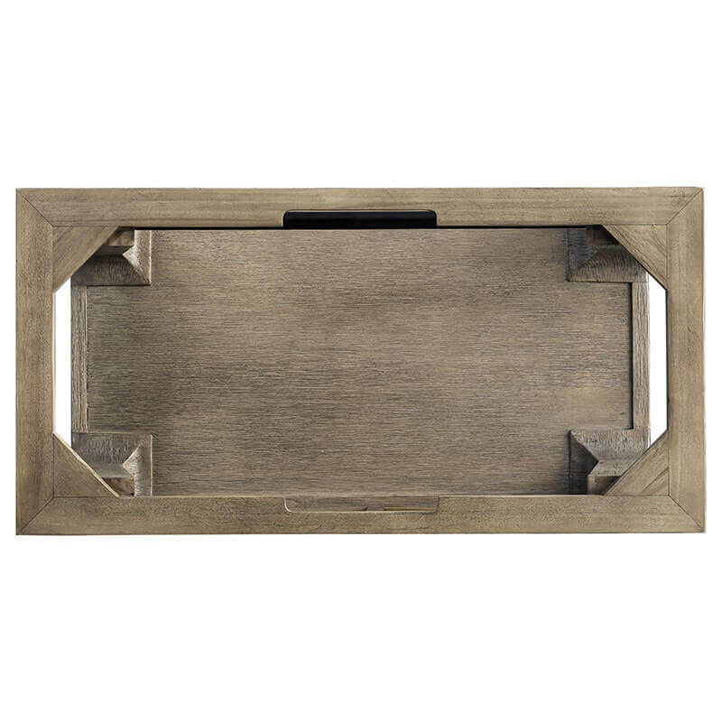 James Martin Auburn 36" Inches Single Vanity Weathered Timber Top View