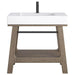 James Martin Auburn 36" Single Vanity Weathered Timber Full View