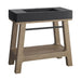 James Martin Auburn 36" Single Vanity Weathered Timber Side View in White Background