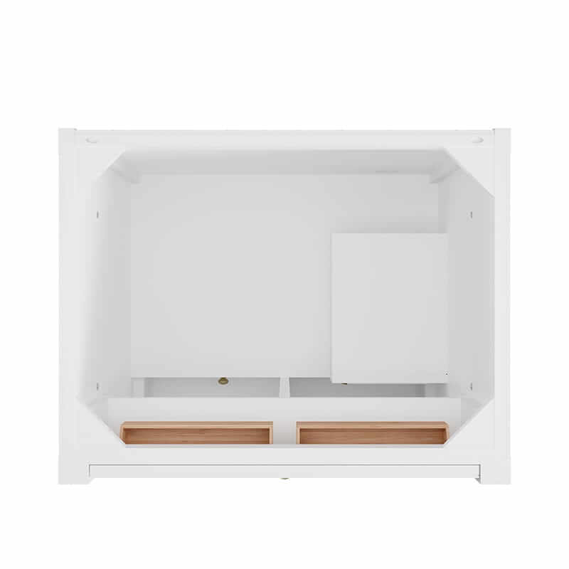 James Martin Bellshire 30 Inch Single Vanity in Bright White Top View