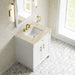 James Martin Bellshire 30" Single Vanity in Bright White With Tajnar Eclos Top