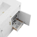 James Martin Bellshire 36 Inch Single Vanity in Bright White With Adjustable Drawer Dividers