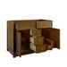 James Martin Bellshire 48 Inch Single Vanity in Honey Oak Open Doors and Drawers