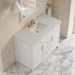 James Martin Bellshire 48" Single Vanity in Bright White With Lime Delight Silestone Top
