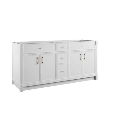 James Martin Bellshire 72 Double Vanity Bright White Cabinet Only