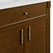 James Martin Bellshire 72 Inch Double Vanity Honey Oak Cabinet Only Close Up