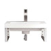 James Martin Boston 20 Inches Single Vanity Brushed Nickel Front View