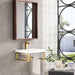 James Martin Boston 20 Inches Single Vanity Radiant Gold Side View