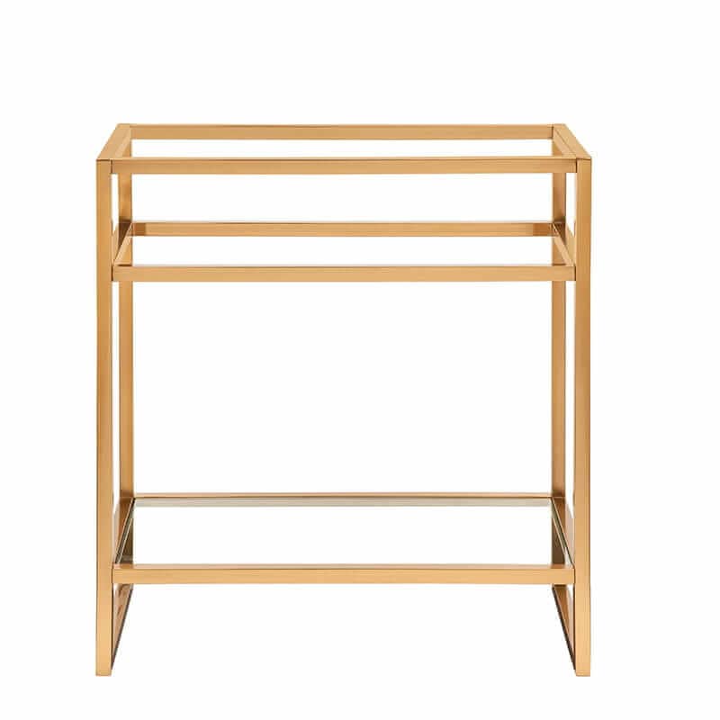 James Martin Boston 31.5 Inch Single Console Vanity in Radiant Gold Base Only