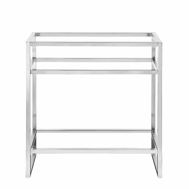 James Martin Boston 31.5" Single Console Vanity in Brushed Nickel Base Only