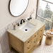 James Martin Breckenridge 36 Inch Single Vanity in Light Natural Oak With Tajnar Eclos Top