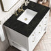 James Martin Breckenridge 36" Single Vanity in Bright White With Phantome Eclos Top