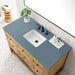 James Martin Breckenridge 48 Inch Single Vanity in Light Natural Oak With Cala Blue Top