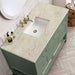 James Martin Breckenridge 48 Inch Single Vanity in Smokey Celadon With Tajnar Eclos Top