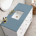 James Martin Breckenridge 48" Single Vanity in Bright White With Cala Blue Silestone Top